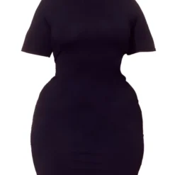 Plus Robe Moulante Noire à Col Montant Et Côtés Découpés -Promos Jupe Éthérée Boutique e2b842c80cec99b54fd9a74179a5d2f18380cfe1 cmy4243 6