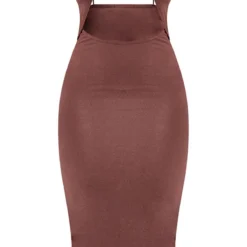 Shape Robe Longue Côtelée Douce Marron Chocolat Découpée Devant -Promos Jupe Éthérée Boutique e2e79ef9e8cc58384b4ce77daff58a04884eeb35 cmy0765 6