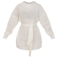 Petite Robe Pull En Maille Tricot Douce Crème à Ceinture -Promos Jupe Éthérée Boutique e5b5e70fb88f790a498337f5121eafbd760ce134 cmw8080 5