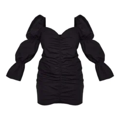 Plus Robe Moulante Noire à Manches Bouffantes Et Fronces Devant -Promos Jupe Éthérée Boutique e65ac205aba4b200fbeaf3a883d930fe53e1284a cna7430 5