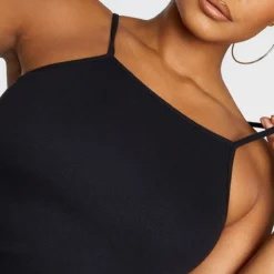 Plus Robe En Maille Côtelée Noir ébène Moulante à Col Haut Style 90's -Promos Jupe Éthérée Boutique e84d2245c260a81b80704e108ce66db36f3edeec CMV0899 4