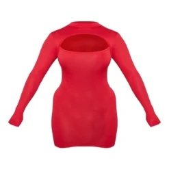Shape Robe Moulante Découpée En Jersey Rouge à Manches Longues -Promos Jupe Éthérée Boutique ed224a8a7dd255c03e30f3a286dc58500075a32c cnd0619 5