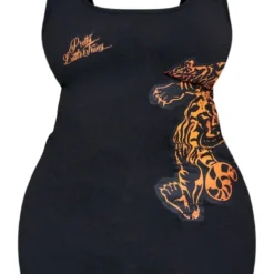 PRETTYLITTLETHING Plus Robe Moulante Noire à Graphisme -Promos Jupe Éthérée Boutique ee697aa15a50083dd051fcb67f1df30795ce6e09 cnb4498 5