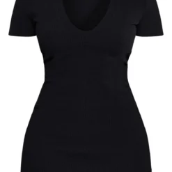 Shape Robe Moulante Côtelée Crêpée Noire à Manches Courtes Et Col 9 Shape Robe Moulante Côtelée Crêpée Noire à Manches Courtes Et Col -Promos Jupe Éthérée Boutique ee9aa7fe1a0dc4e75342a2743f336ef03d68c549 cnb3285 5