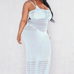 Plus Robe De Plage En Maille Bleu Ciel à Devant Froncé -Promos Jupe Éthérée Boutique f024f86d2c2c8f5f5d15aa8a22036f67aea04e86 cnc9651 3