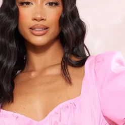 Petite Mini-robe Rose à Manches Bouffantes -Promos Jupe Éthérée Boutique f0d116e9fec328ff2b52a197ab45d2a62e83443e cne2102 4