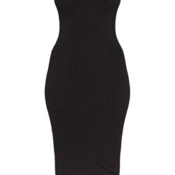 Shape Robe Mi-longue Côtelée Noire à Détail Sur Le Buste -Promos Jupe Éthérée Boutique f0d691d7c116b7af44b735f5a8d6da82fcf58b5e cmy6956 6