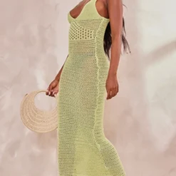 Tall Robe Longue En Maille Tricot Vert Olive à Bretelles -Promos Jupe Éthérée Boutique f274f66cac45b63393e7dce68043cdd11657a4b7 cne8197 3