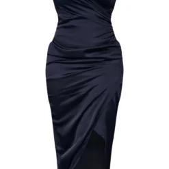 Shape Robe Portefeuille Mi-longue Satinée Noire -Promos Jupe Éthérée Boutique f35144e93198b0a02076fd17e1ae1e7aca594838 cnb7772 5