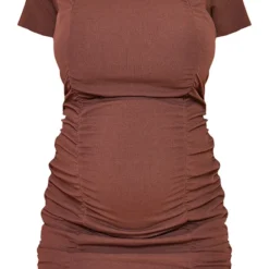 Maternité Robe De Grossesse T-shirt Moulante Chocolat Froncée -Promos Jupe Éthérée Boutique f3acd5d704301ef775472c23aa116469baac4d95 cmu1485 6