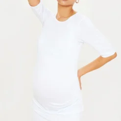 Maternité Robe De Grossesse Tee-shirt Basique Blanche à Manches Courtes 7 Maternité Robe De Grossesse Tee-shirt Basique Blanche à Manches Courtes -Promos Jupe Éthérée Boutique f486fcaf5a343f02cd84e17599422bbd5eef4be6 cms0997 3