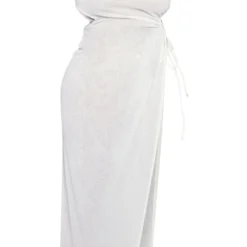 Shape Robe Longue En Mesh Transparent Blanc à Découpes Sur Les Côtés -Promos Jupe Éthérée Boutique f4f3147c8b2a14884fe233e23ad0ae2391ef81c8 cne3644 5