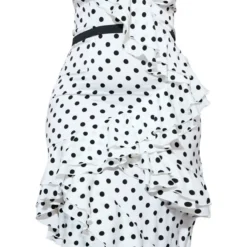 Plus Robe Mi-longue Blanche à Pois Et Volants -Promos Jupe Éthérée Boutique f543f4e7c7bba062f954087411a57bfdfacf41c1 cnd4879 5