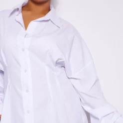 Plus Robe Chemise En Popeline Blanche à Taille Cintrée 8 Plus Robe Chemise En Popeline Blanche à Taille Cintrée -Promos Jupe Éthérée Boutique f71a8bf513cf2212432a5d21b3d149c93783cfa5 cnb0028 4