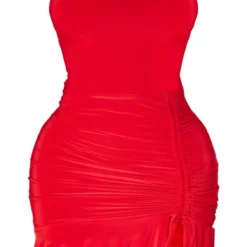 Shape Robe Très Moulante Rouge à Côtés Froncés Et Col Bénitier -Promos Jupe Éthérée Boutique f98d14f3dd871372d4f0971e4b0094b165d7b062 cnb7709 5