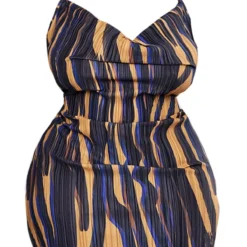 Plus Robe Moulante Plissée Marron à Imprimé Zèbre Et Col Bénitier -Promos Jupe Éthérée Boutique fb7631f28cb2723211309361e94867f02087e1a6 cnc9752 5