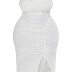 Plus Robe Mi-longue En Jersey Doux Froncé Crème à Col Bénitier 9 Plus Robe Mi-longue En Jersey Doux Froncé Crème à Col Bénitier -Promos Jupe Éthérée Boutique fc252b0fb5bb1bb465caecc36feb48568026f2a3 cnd4812 5