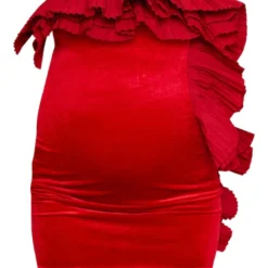 Maternité Robe Moulante De Grossesse Rouge à Bustier Volanté -Promos Jupe Éthérée Boutique fd6e2820c7d8e55dc840cc4765b0f3ef750e6e72 cna9471 5