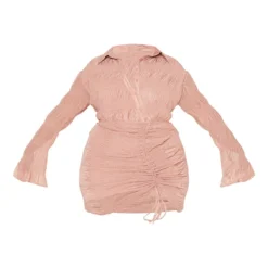 Plus Robe Chemise Froncée Texturée Mauve à Effet Plissé -Promos Jupe Éthérée Boutique fdcba94718d6603a5ecd976ef1c5528e018259ee cmu4839 6
