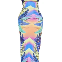 Shape Robe Longue Violette Moulante Imprimé Tropical à Col Bénitier -Promos Jupe Éthérée Boutique ff87693f0de1b555c09019e79d453d2cd92bf496 cmy6944 6