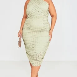 Plus Robe Froncée Mi-longue Vert Sauge à Broderie Anglaise -Promos Jupe Éthérée Boutique ffe6d39c0548557a9729b445019cf4693bc1394c cnd5029 1